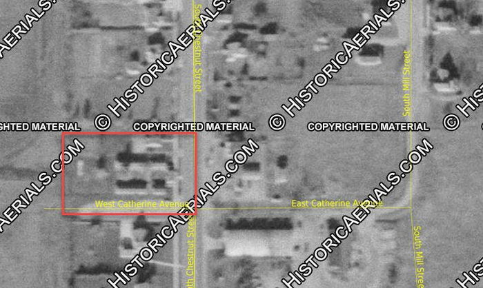 Reed City Motel - 1954 Aerial (newer photo)